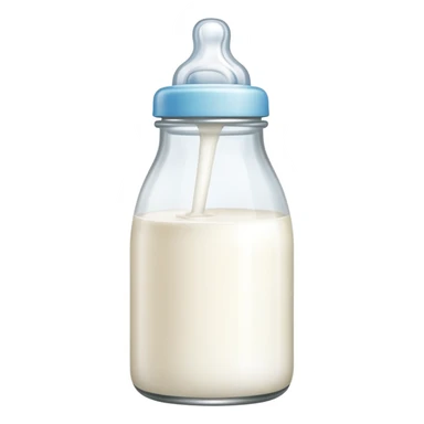 baby bottle with milk, biberon sticker
