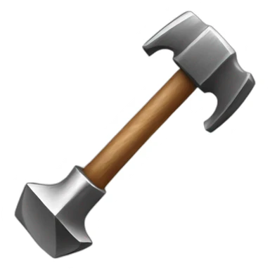 hammer with impact effect sticker