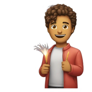 bethoven and fireworks sticker