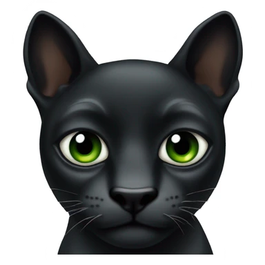 Animal pantera negra con ojos verdes sticker