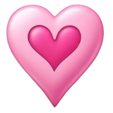 Pink heart with initial M in the center cursive sticker