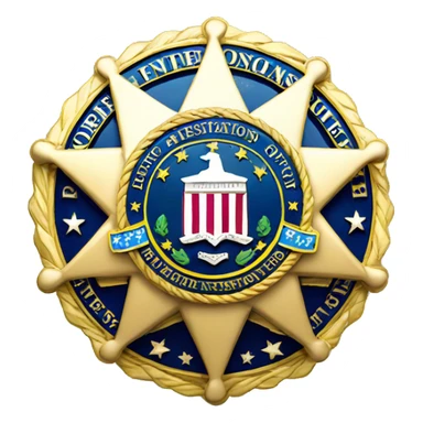 Federal bureau of investigations badge sticker
