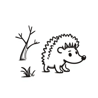 Hedgehog sticker