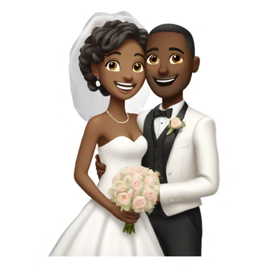 Happy wedding day real sticker