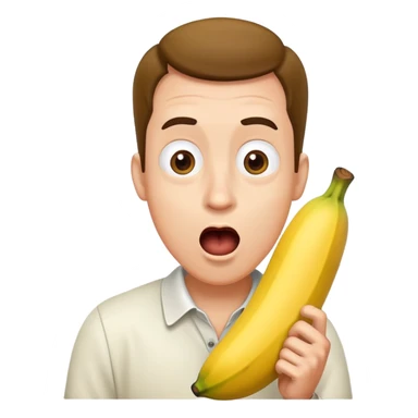 Banana crazy man sticker