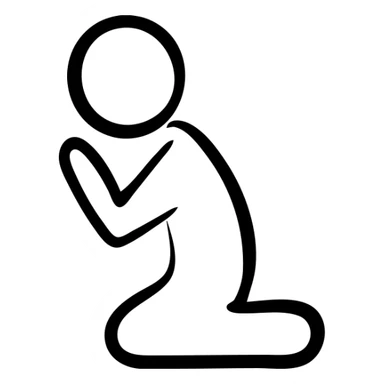person bowing in gratitude thank you gesture sticker