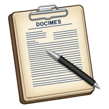 documents and personal license sticker