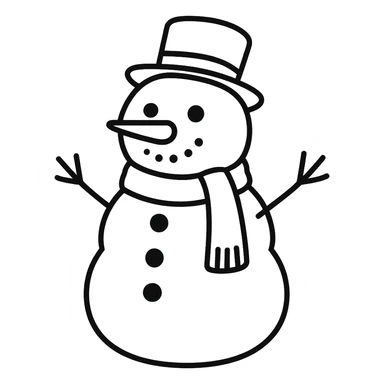 snowman remove background sticker