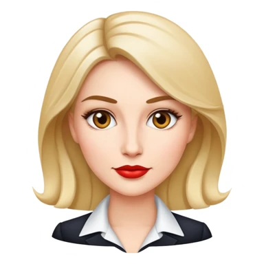 Put-together corporate woman, glam sticker