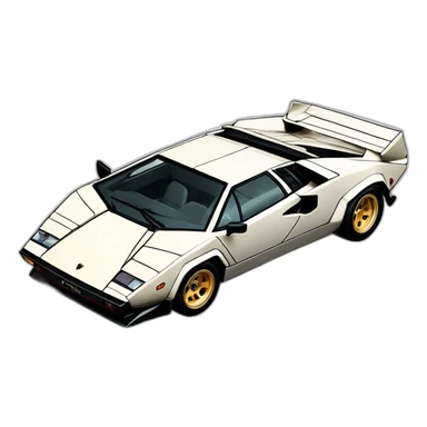Lamborghini countach sticker