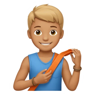 david from the bible as a kid walking with a sling sticker