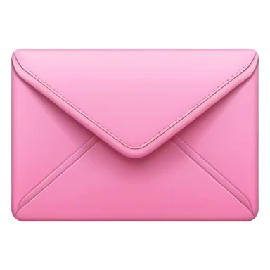 simplistic Pink email envelope sticker