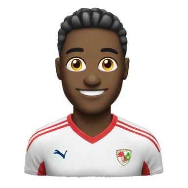 happy footballer sticker