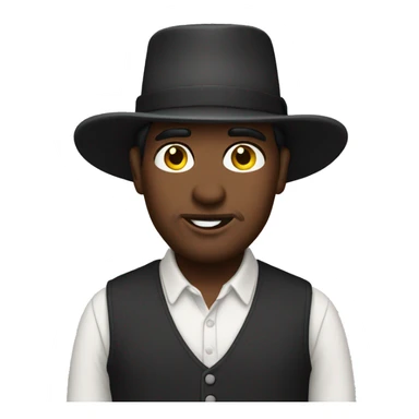 Make an Amish man sticker