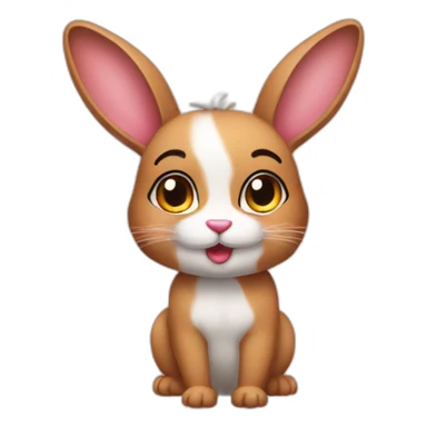 feral rabbit wearing bikini sticker