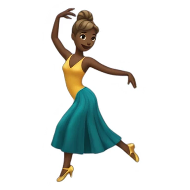Une danseuse de jazz sticker