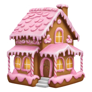 Pink gingerbread house  sticker