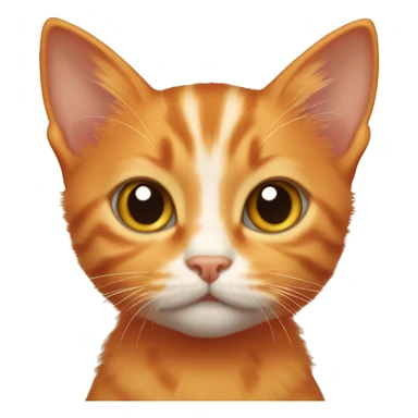 Orange kitten sticker
