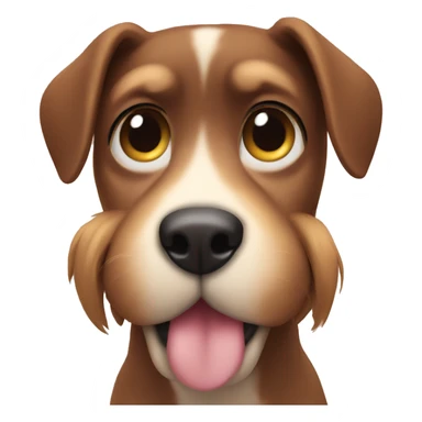 Dog saying I love you with his paws sticker