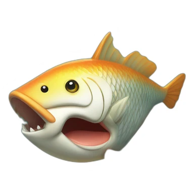 Ours qui pêche un poisson en feu sticker