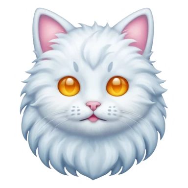 cat made of moon emoji sticker