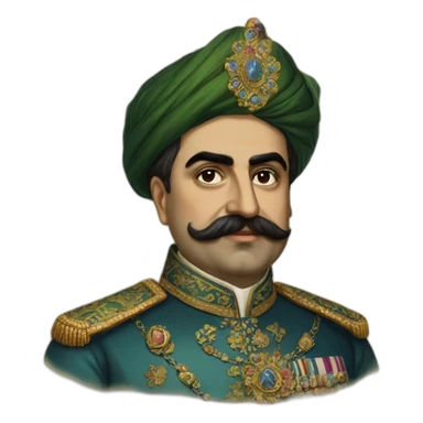 Nasir al-Din Shah Qajar sticker