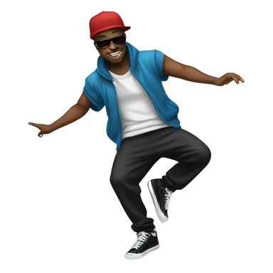 Hip hop dancer sticker