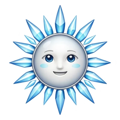 glitter white symbol of health sticker