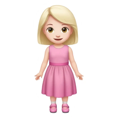 Full body midget girl sticker