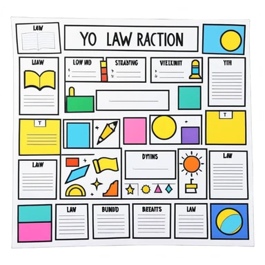 vision board with positive affirmations, law of attraction sticker