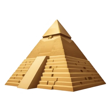 the Great Pyramid of Giza, simple, clear style sticker