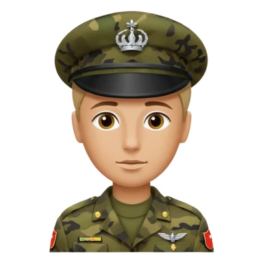 salotiertem Soldaten in Tarnfarbe und den SAS Buchstaben auf der Mütze und Uniform sticker