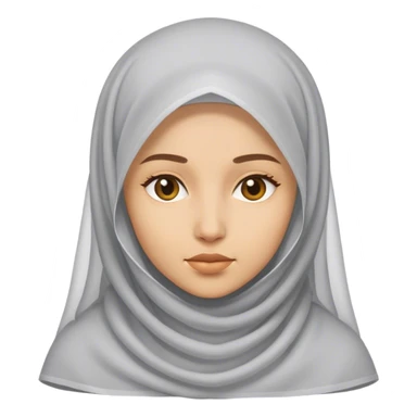 A veiled woman sticker