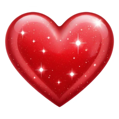 Cute heart with sparkles sticker