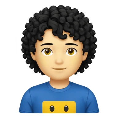 his skin is yellow he has curly hair he is from roblox his name is Shedletsky sticker