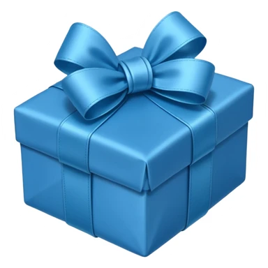 blue gift emoji sticker