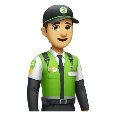 gojek airport staff sticker