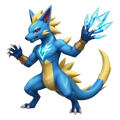 Electrike-Manectric-Zeraora-Salamence-fusion (full body) sticker