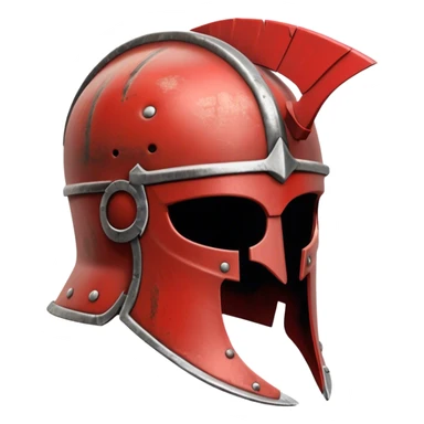 Gladiator Helmet red sticker