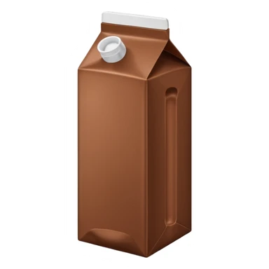 Tall thin chocolate milk carton  sticker