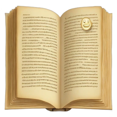 Livre ouvert avec histoire écrit dedans sticker