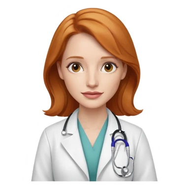 Jessica Chastain, as a doctor sticker