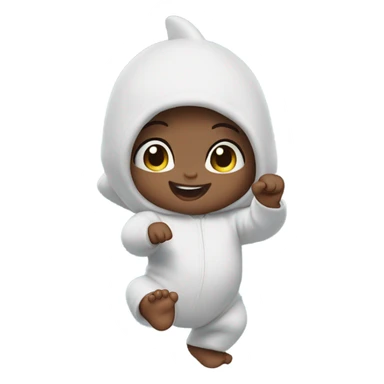 Baby dancing to baby shark  sticker
