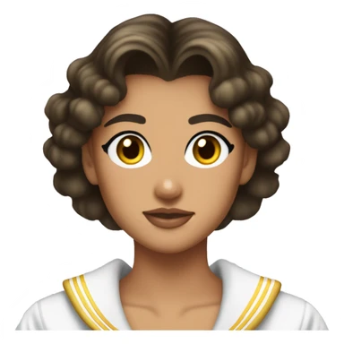 Sailor moon Brunette Tan Skin sticker