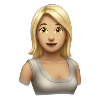 Femme qui regarde le ciel sticker