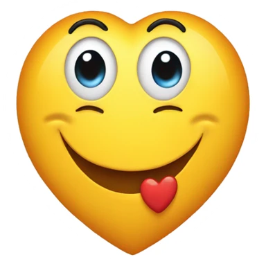 Smiley coeur dans les yeux sticker