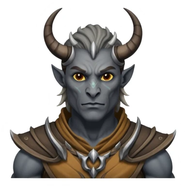 ESO male daedra, gray skin sticker