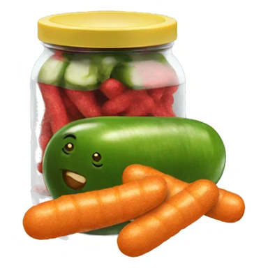 Pickles and hot Cheetos  sticker