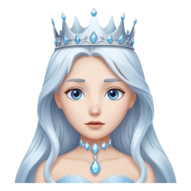 Ice queen with crown sticker