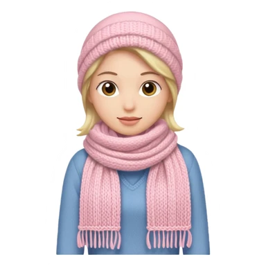 Light pink scarf sticker